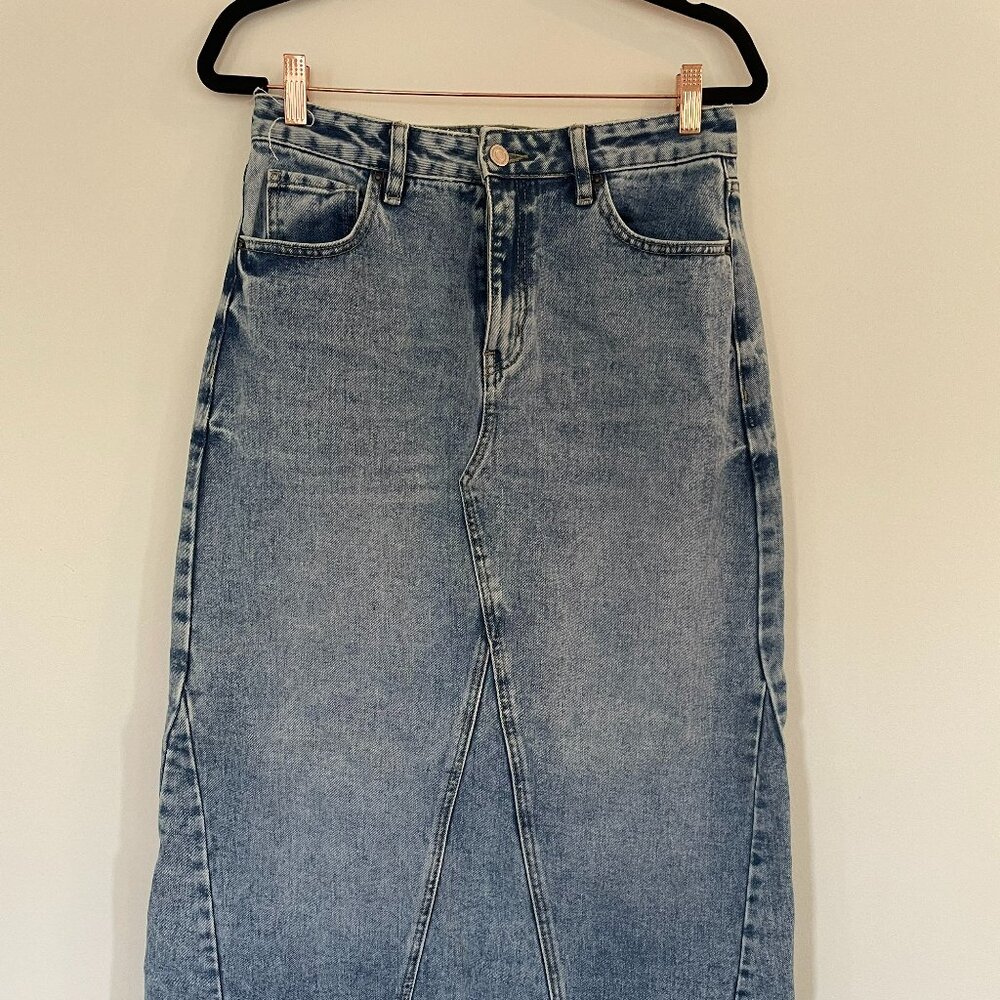 Prosperity Denim Maxi Skirt